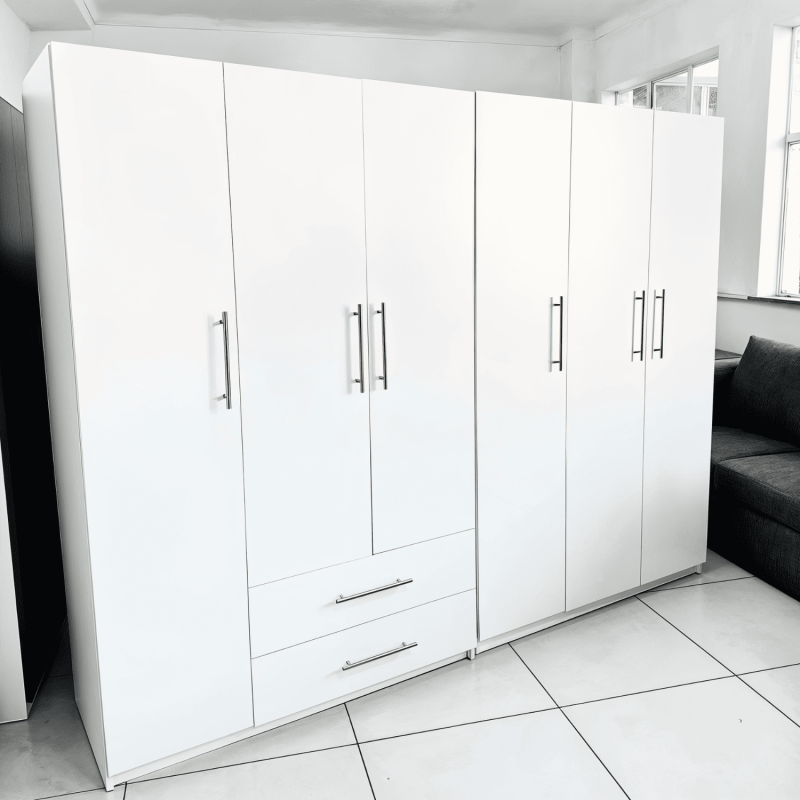 6 Door Wardrobe (2pcs)